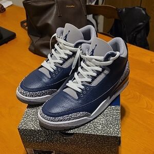 Jordan Athletic Shoes - Navy and Gray